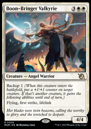 Boon-Bringer Valkyrie (Promo Pack) [March of the Machine Promos] | Silver Goblin