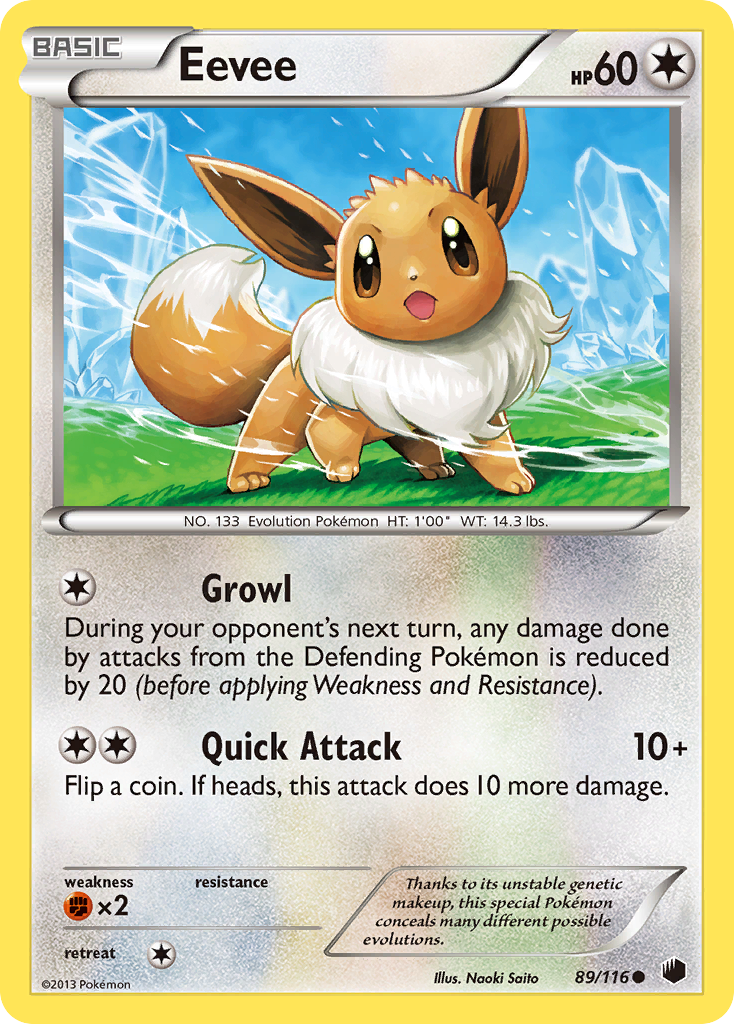 Eevee (89/116) [Black & White: Plasma Freeze] | Silver Goblin