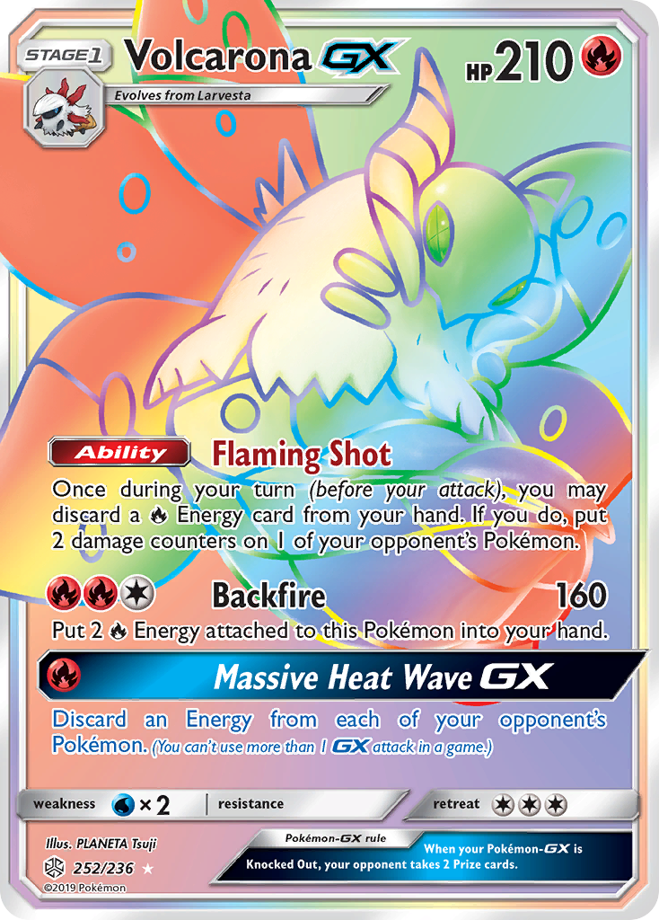 Volcarona GX (252/236) [Sun & Moon: Cosmic Eclipse] | Silver Goblin