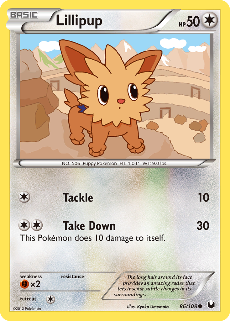 Lillipup (86/108) [Black & White: Dark Explorers] | Silver Goblin