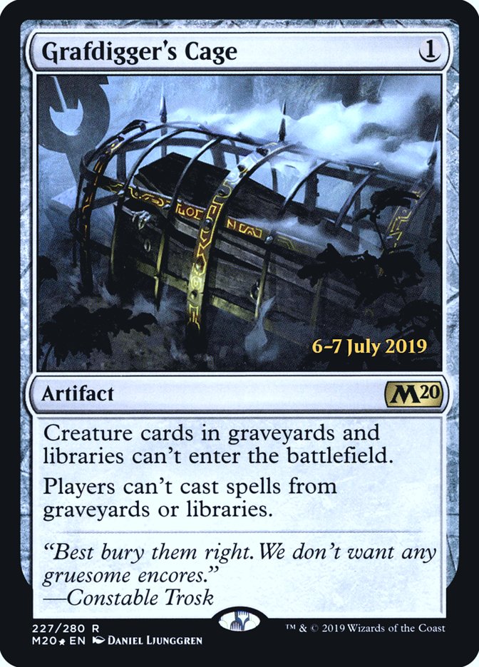 Grafdigger's Cage [Core Set 2020 Prerelease Promos] | Silver Goblin