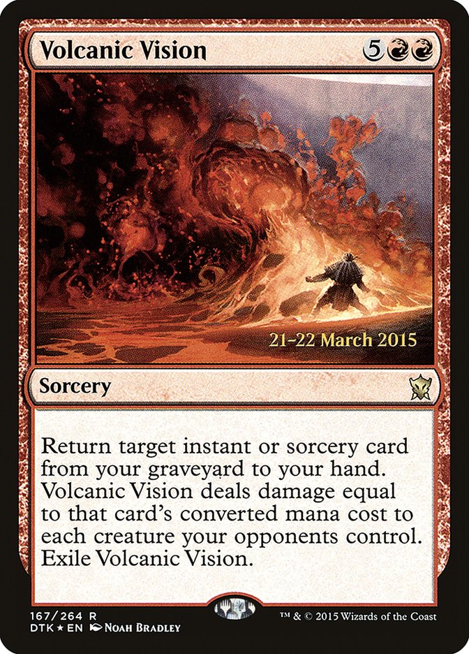 Volcanic Vision [Dragons of Tarkir Prerelease Promos] | Silver Goblin