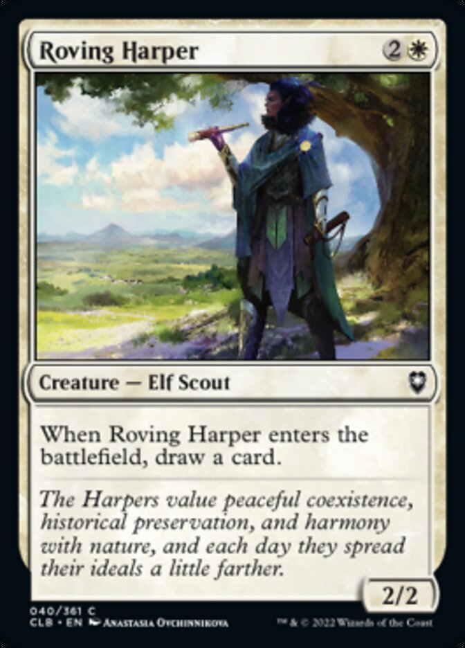 Roving Harper [Commander Legends: Battle for Baldur's Gate] | Silver Goblin