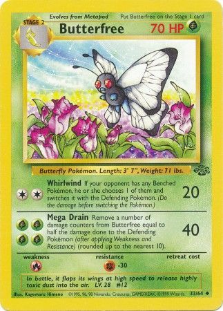 Butterfree (33/64) [Jungle Unlimited] | Silver Goblin