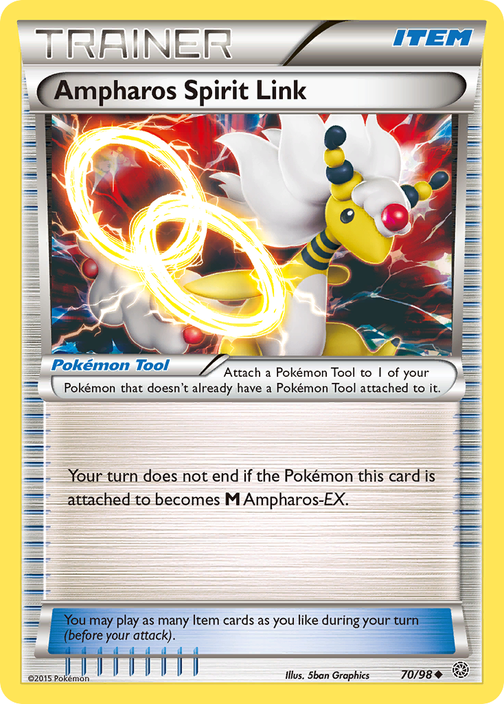 Ampharos Spirit Link (70/98) [XY: Ancient Origins] | Silver Goblin