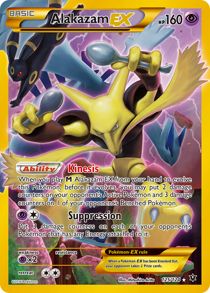 Alakazam EX (125/124) [XY: Fates Collide] | Silver Goblin