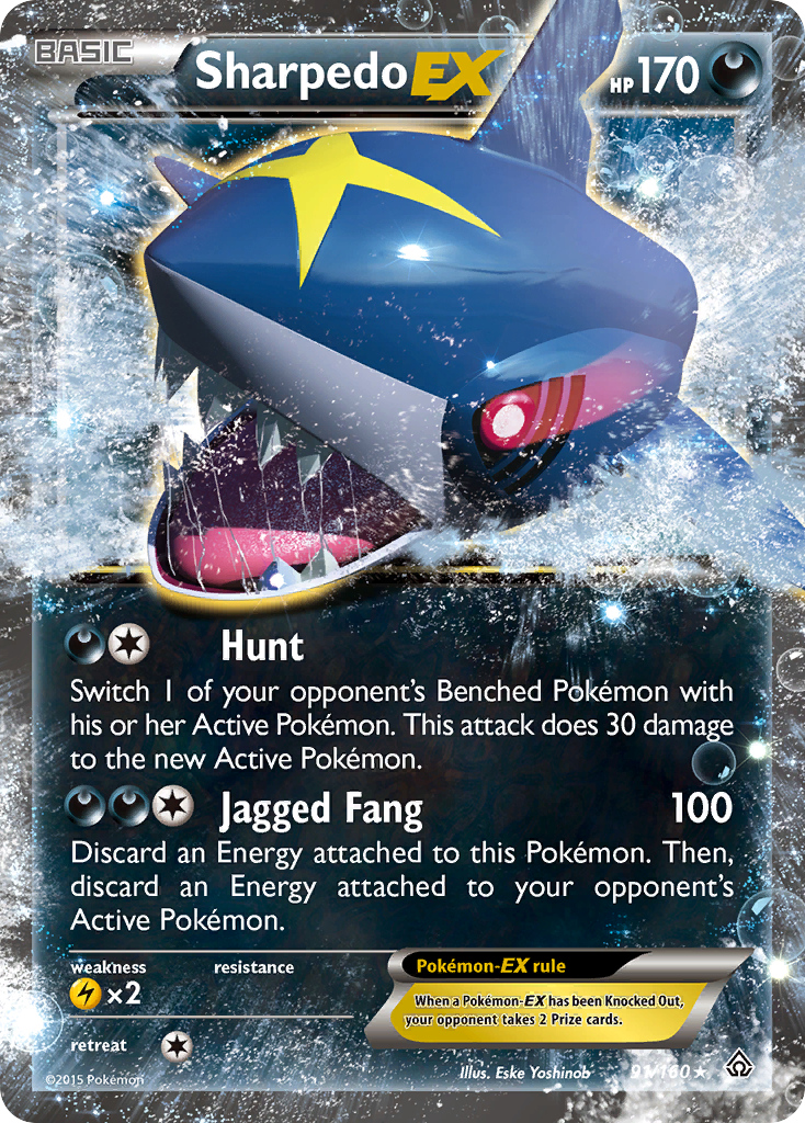 Sharpedo EX (91/160) [XY: Primal Clash] | Silver Goblin