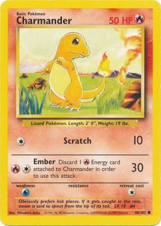 Charmander (46/102) [Base Set Unlimited] | Silver Goblin