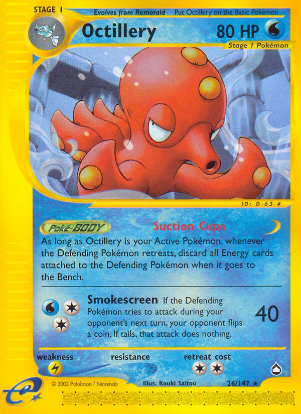 Octillery (26/147) [Aquapolis] | Silver Goblin