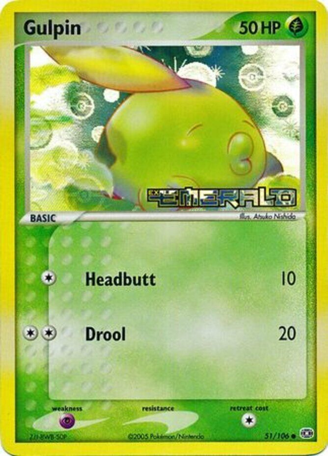 Gulpin (51/106) (Stamped) [EX: Emerald] | Silver Goblin