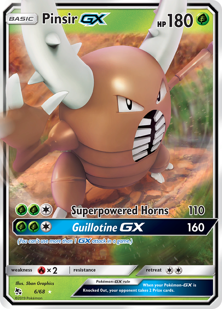 Pinsir GX (6/68) [Sun & Moon: Hidden Fates] | Silver Goblin