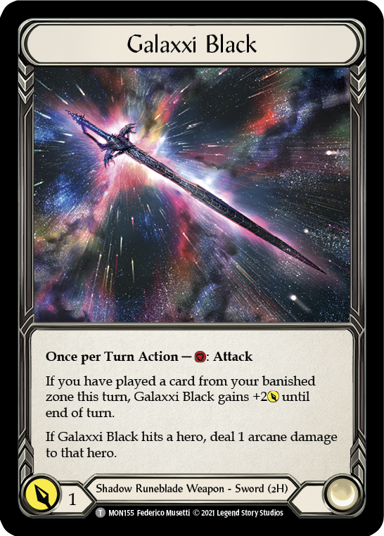 Chane // Galaxxi Black [MON154 // MON155] (Monarch)  1st Edition Normal | Silver Goblin