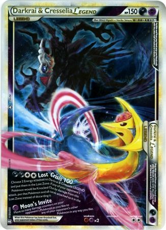 Darkrai & Cresselia LEGEND (99/102) (Jumbo Card) [HeartGold & SoulSilver: Triumphant] | Silver Goblin