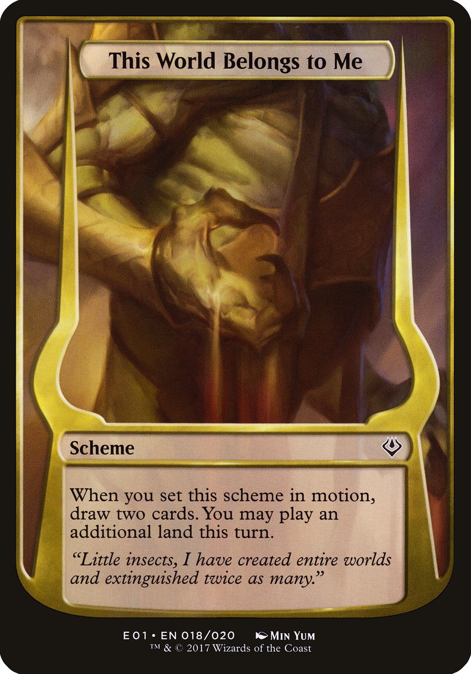 This World Belongs to Me (Schemes) [Archenemy: Nicol Bolas Schemes] | Silver Goblin