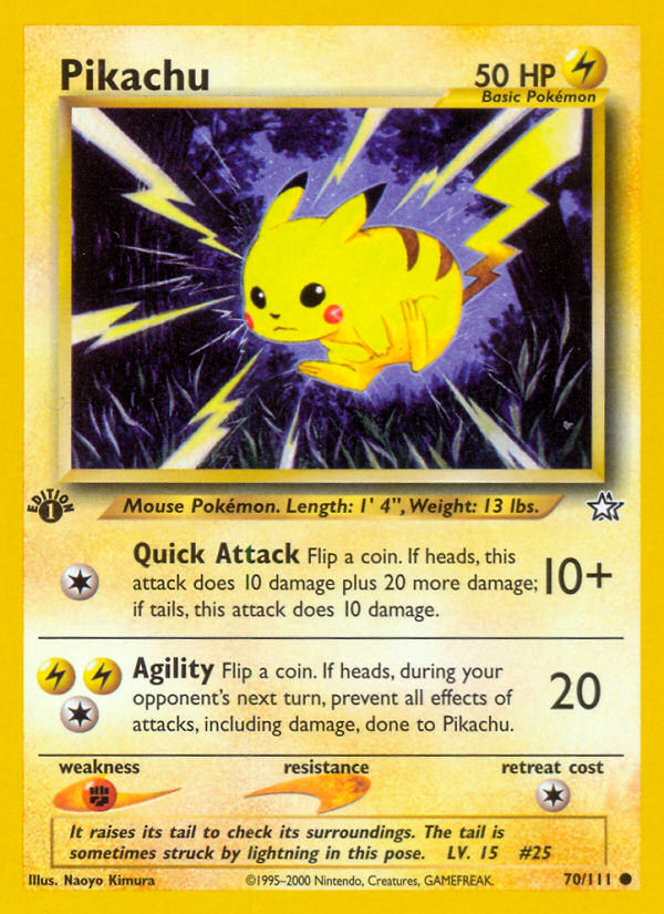 Pikachu (70/111) [Neo Genesis 1st Edition] | Silver Goblin