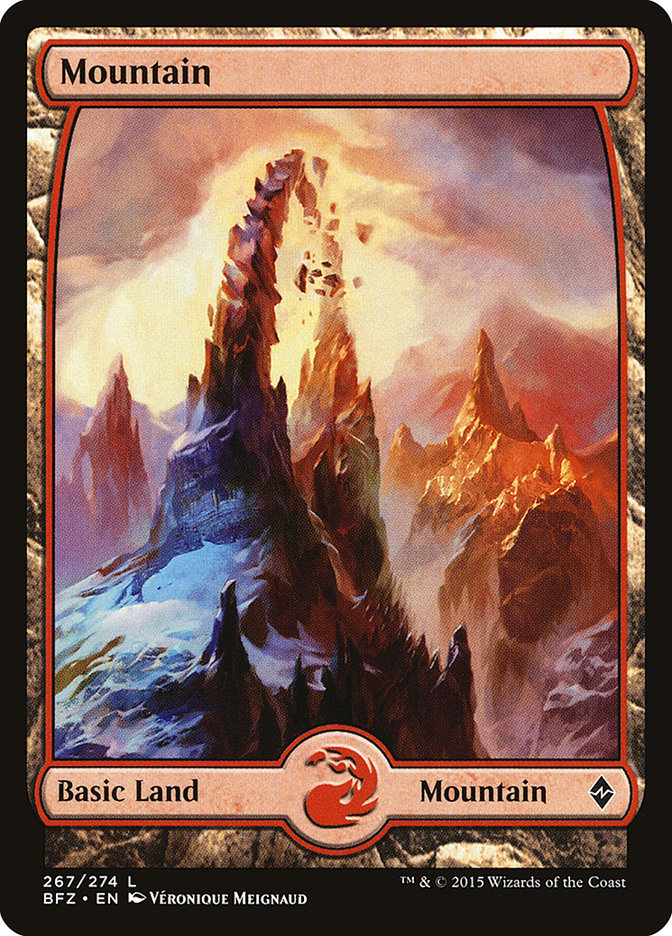 Mountain (267) (Full Art) [Battle for Zendikar] | Silver Goblin