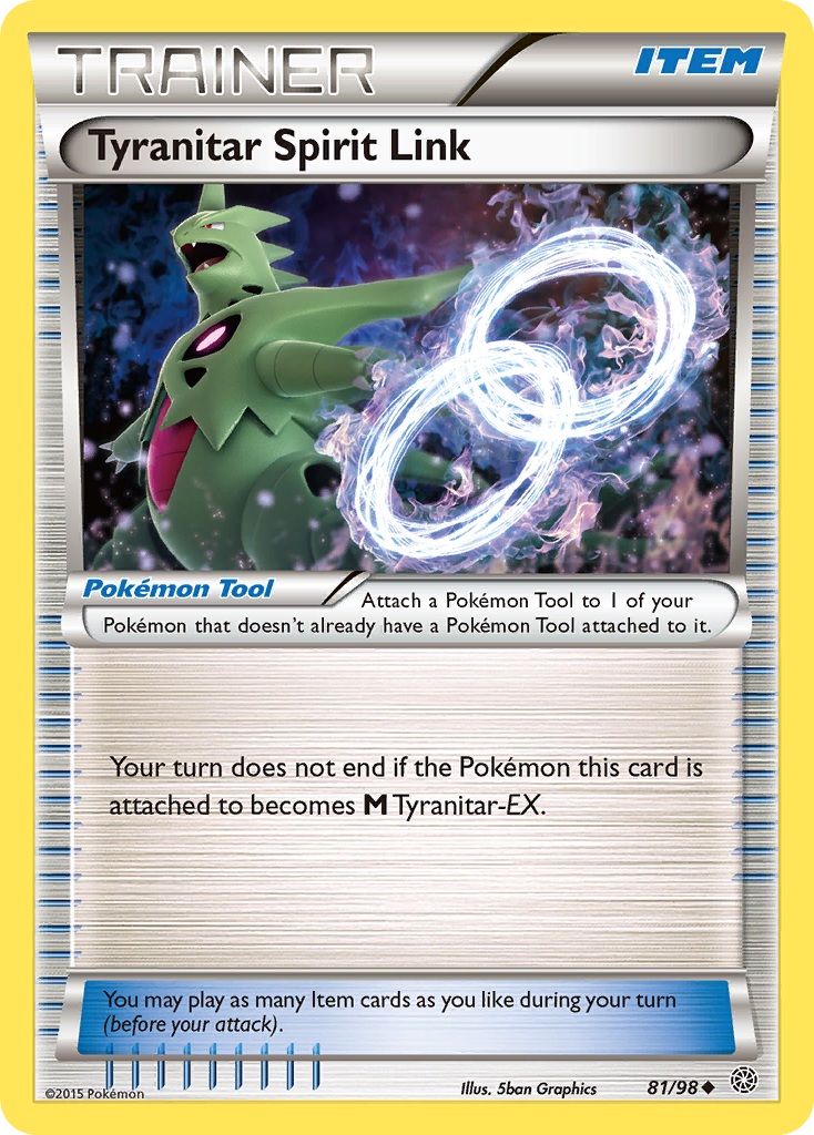 Tyranitar Spirit Link (81/98) [XY: Ancient Origins] | Silver Goblin