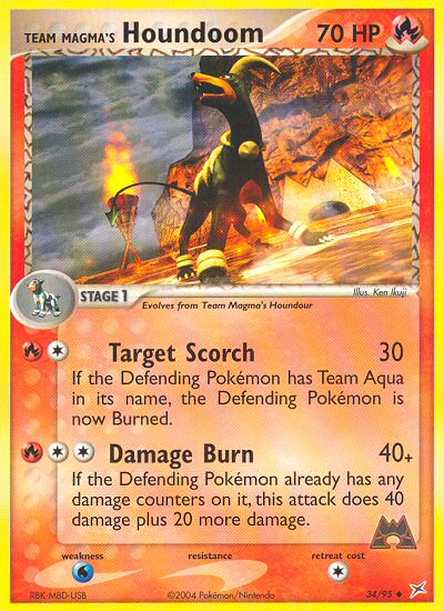 Team Magma's Houndoom (34/95) [EX: Team Magma vs Team Aqua] | Silver Goblin