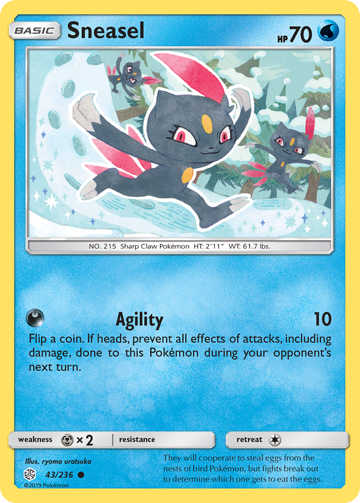 Sneasel (43/236) [Sun & Moon: Cosmic Eclipse] | Silver Goblin