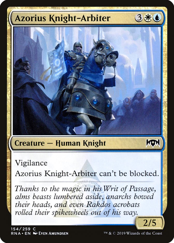 Azorius Knight-Arbiter [Ravnica Allegiance] | Silver Goblin