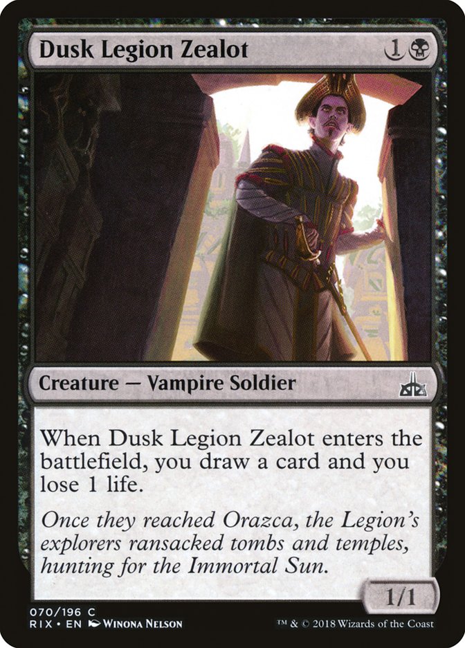 Dusk Legion Zealot [Rivals of Ixalan] | Silver Goblin