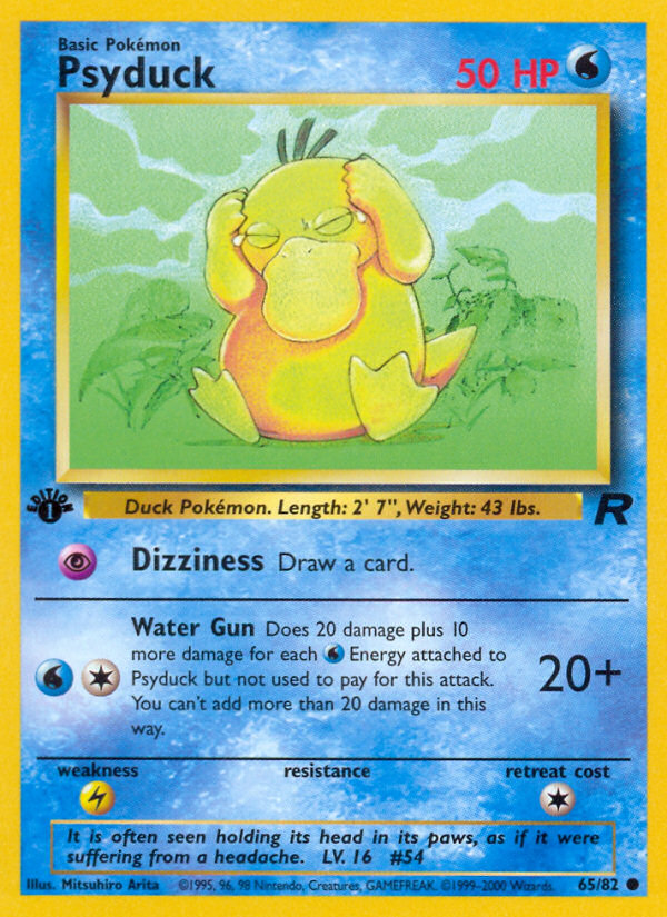 Psyduck (65/82) [Team Rocket 1st Edition] | Silver Goblin