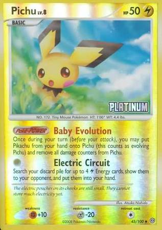 Pichu (45/100) [Burger King Promos: 2009 Collection] | Silver Goblin