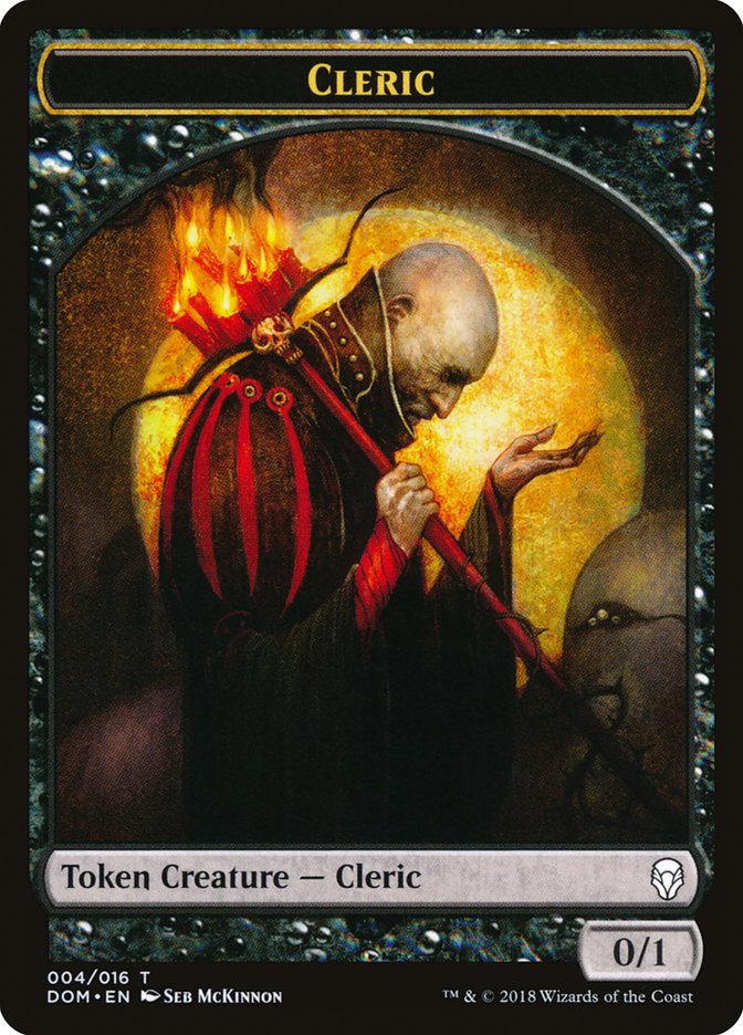 Cleric Token [Dominaria Tokens] | Silver Goblin