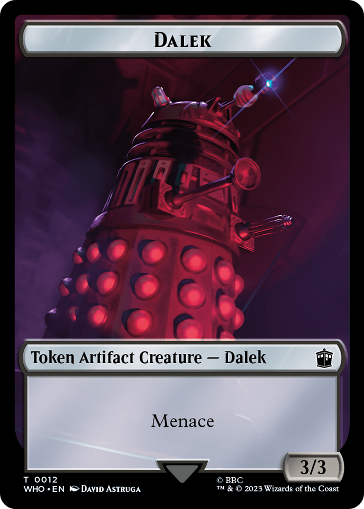 Dalek // Mark of the Rani Double-Sided Token [Doctor Who Tokens] | Silver Goblin