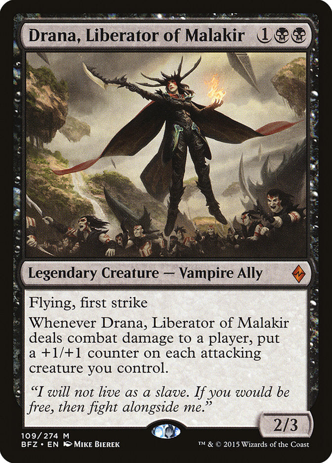 Drana, Liberator of Malakir [Battle for Zendikar] | Silver Goblin
