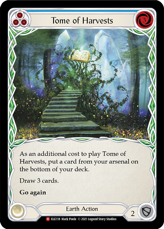 Tome of Harvests [ELE118] (Tales of Aria)  1st Edition Rainbow Foil | Silver Goblin