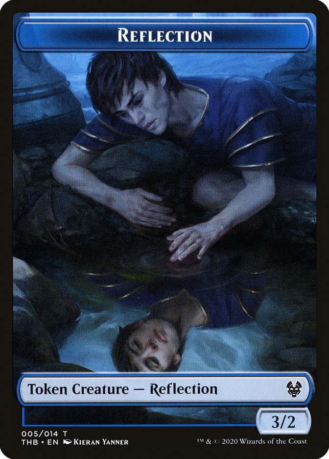 Human Soldier // Reflection Double-Sided Token [Theros Beyond Death Tokens] | Silver Goblin