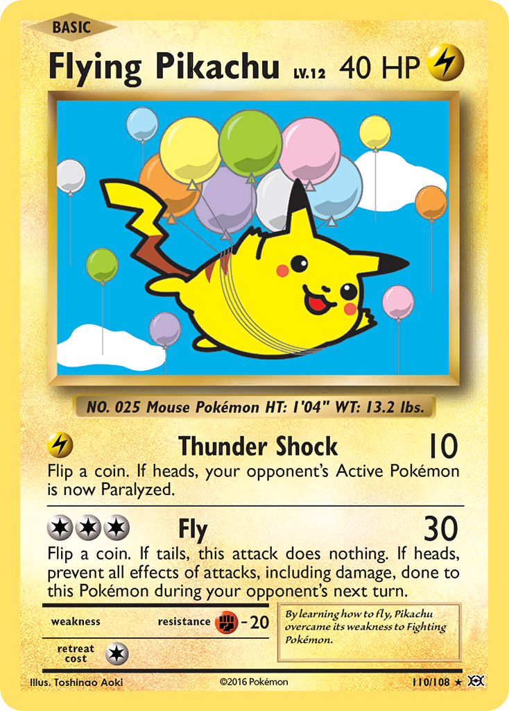 Flying Pikachu (110/108) [XY: Evolutions] | Silver Goblin