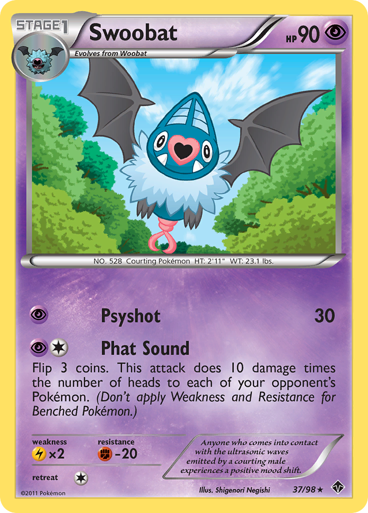 Swoobat (37/98) [Black & White: Emerging Powers] | Silver Goblin