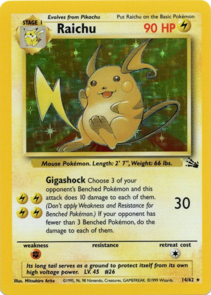 Raichu (14/62) [Fossil Unlimited] | Silver Goblin