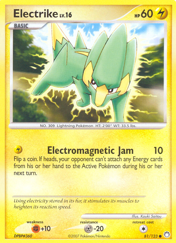 Electrike (81/123) [Diamond & Pearl: Mysterious Treasures] | Silver Goblin