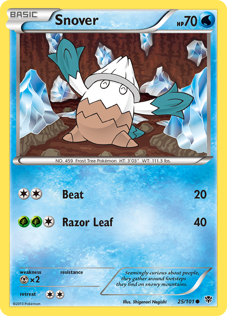 Snover (25/101) [Black & White: Plasma Blast] | Silver Goblin