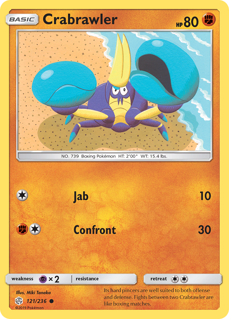 Crabrawler (121/236) [Sun & Moon: Cosmic Eclipse] | Silver Goblin