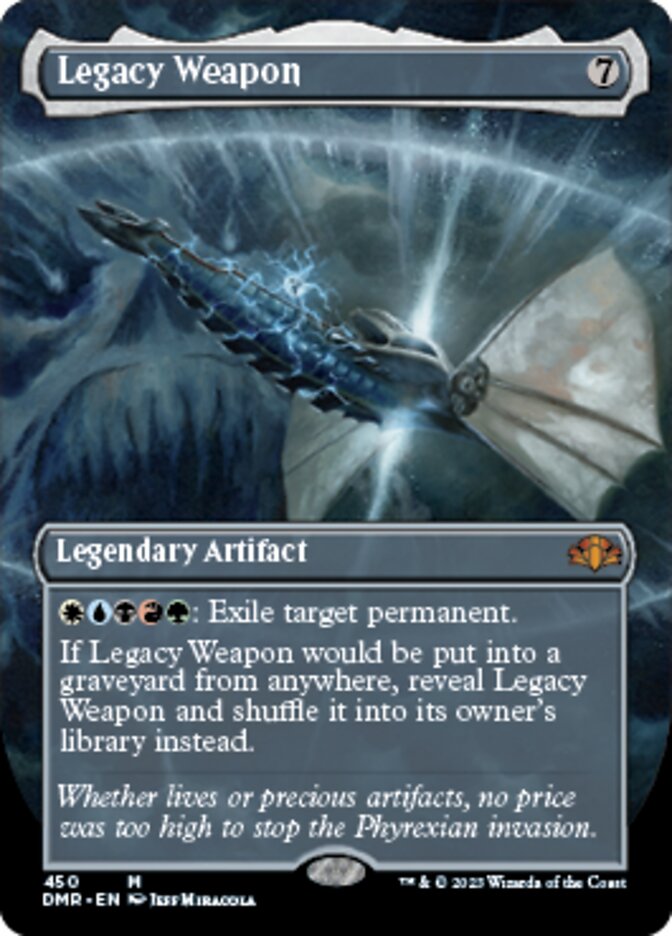 Legacy Weapon (Borderless Alternate Art) [Dominaria Remastered] | Silver Goblin