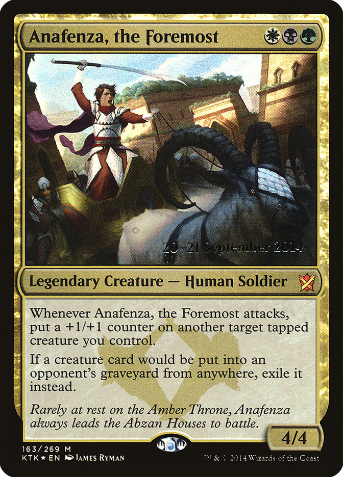 Anafenza, the Foremost [Khans of Tarkir Prerelease Promos] | Silver Goblin