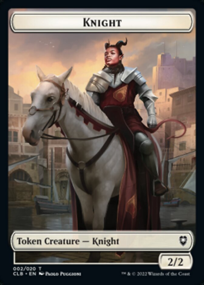 Knight Token [Commander Legends: Battle for Baldur's Gate Tokens] | Silver Goblin