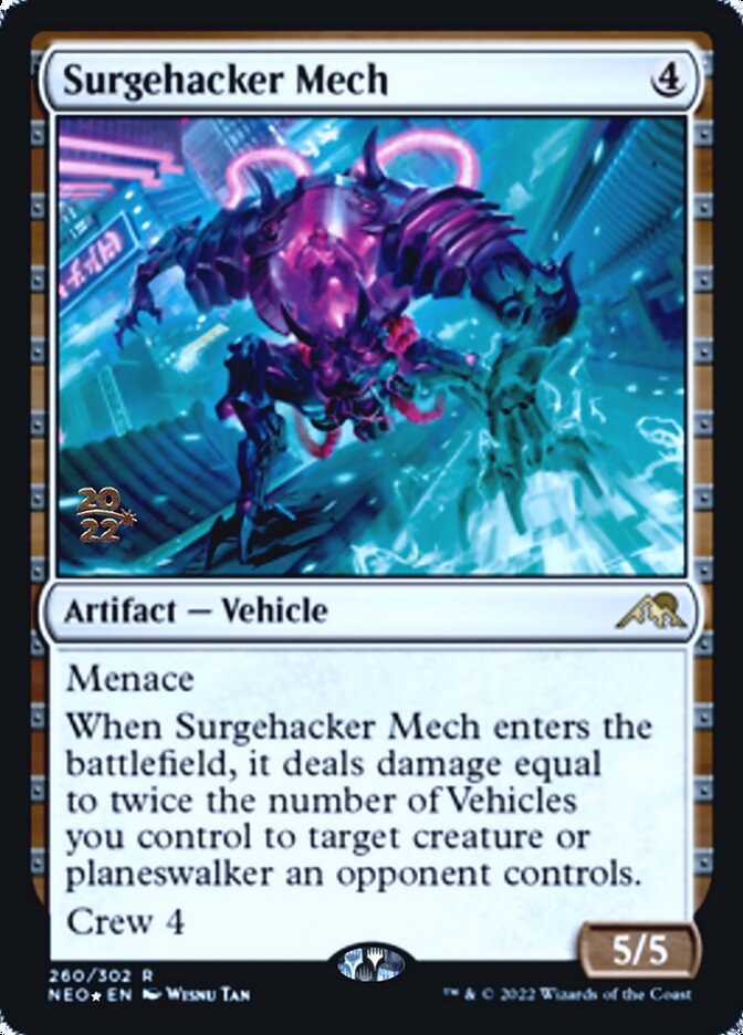 Surgehacker Mech [Kamigawa: Neon Dynasty Prerelease Promos] | Silver Goblin