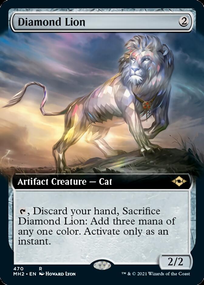 Diamond Lion (Extended Art) [Modern Horizons 2] | Silver Goblin