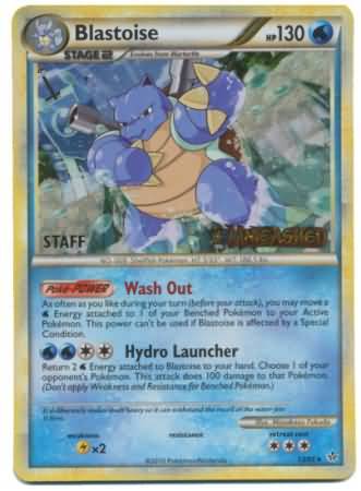 Blastoise (13/95) (Staff Prerelease Promo) [HeartGold & SoulSilver: Black Star Promos] | Silver Goblin