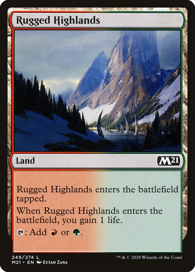 Rugged Highlands [Core Set 2021] | Silver Goblin