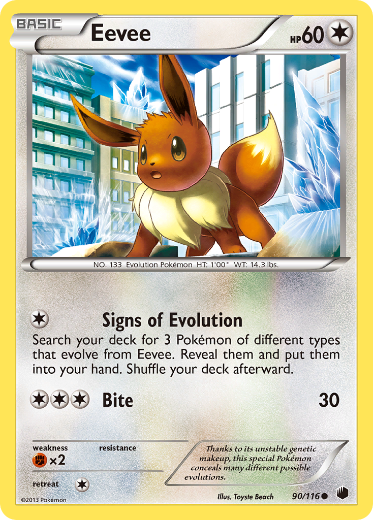 Eevee (90/116) [Black & White: Plasma Freeze] | Silver Goblin