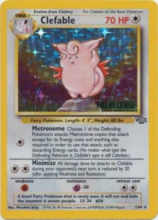 Clefable (1/64) (Prerelease Promo) [Jungle Unlimited] | Silver Goblin