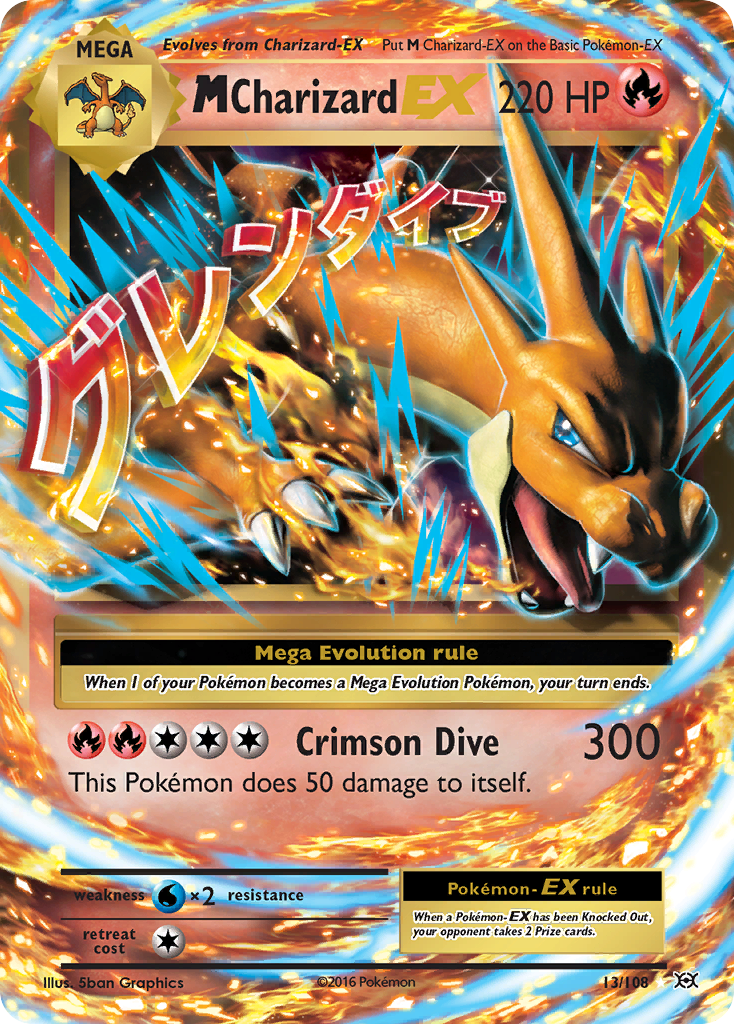 M Charizard EX (13/108) [XY: Evolutions] | Silver Goblin