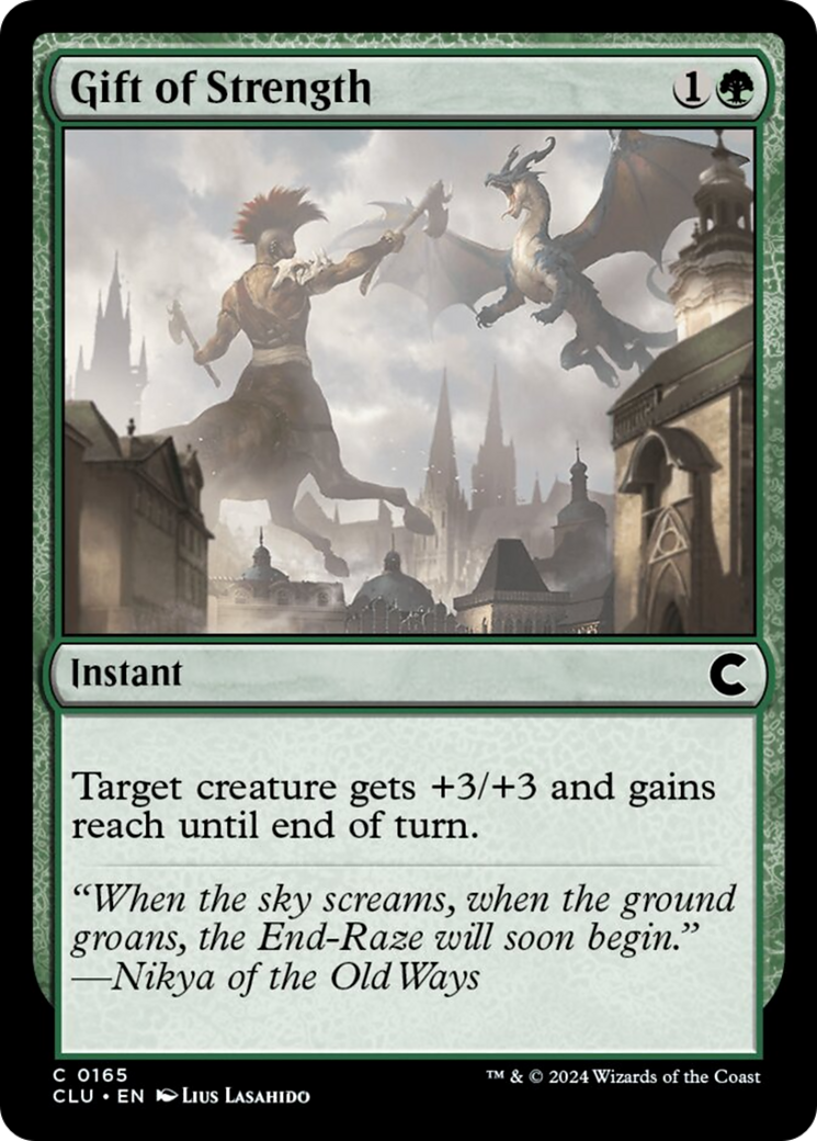 Gift of Strength [Ravnica: Clue Edition] | Silver Goblin