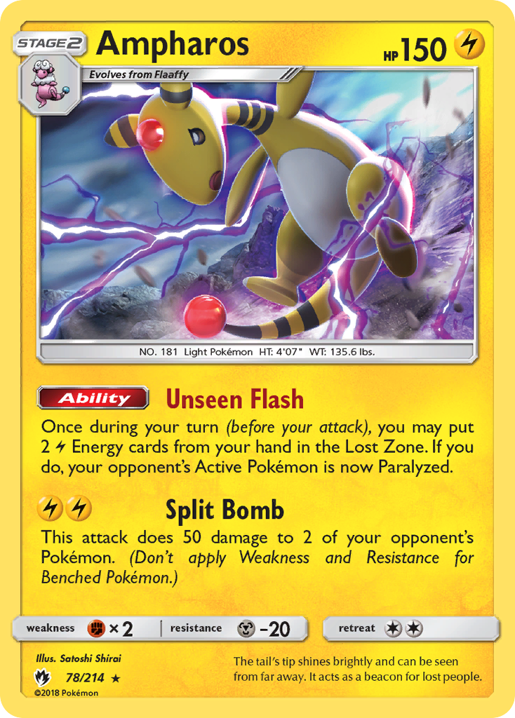 Ampharos (78/214) [Sun & Moon: Lost Thunder] | Silver Goblin